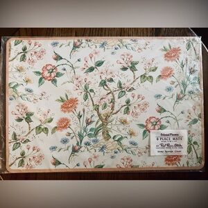 Colonial Flowers Vintage Floral Place Mats - new in package!